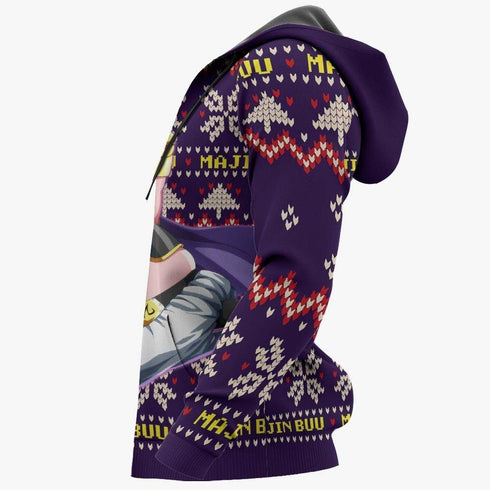 Majin Buu Fat Ugly Christmas Sweater Custom Anime Dragon Ball Xmas Gifts